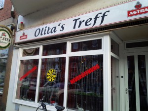 "Olita's Treff" in der ehemaligen "Bavaria Insel" im Stellinger Weg 20. Foto: Annika Demgen