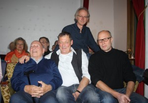 Papa Schulz, Jochen Hanisch, Michael Kottmeier und Stephan Prehn von K-Film.  Foto: Tiago Costa