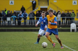 Benny Hoose machte wie so oft ein auffälliges Spiel und erzielte das 1:0. Foto: Tim Eckhardt