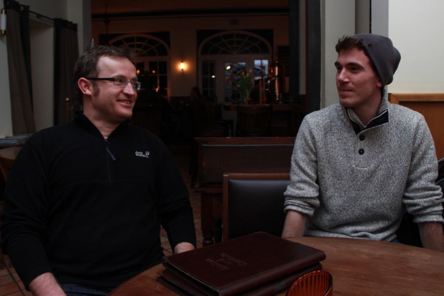Steffen Vogler traf den Extremsportler zum Interview. Foto: Ada von der Decken