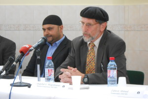 Faizan Ijaz, Justiziar, und Abdullah U. Wagishauser, Bundesvorsitzender AMJ. Foto: Anja von Bihl