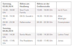 Rock, R&B, Hiphop oder Schlager gibt es dieses Jahr auf dem Osterstraßenfest. Quelle: Hamburg.de