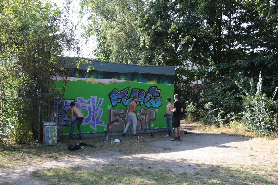 Die Sprayer-Jungs. Foto: Martin Karakolev