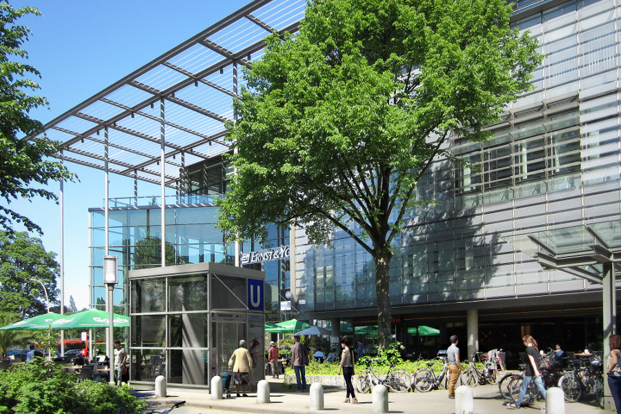 Geplanter Fahrstuhl am U-Bahnhof Hallerstraße. Quelle: Hochbahn