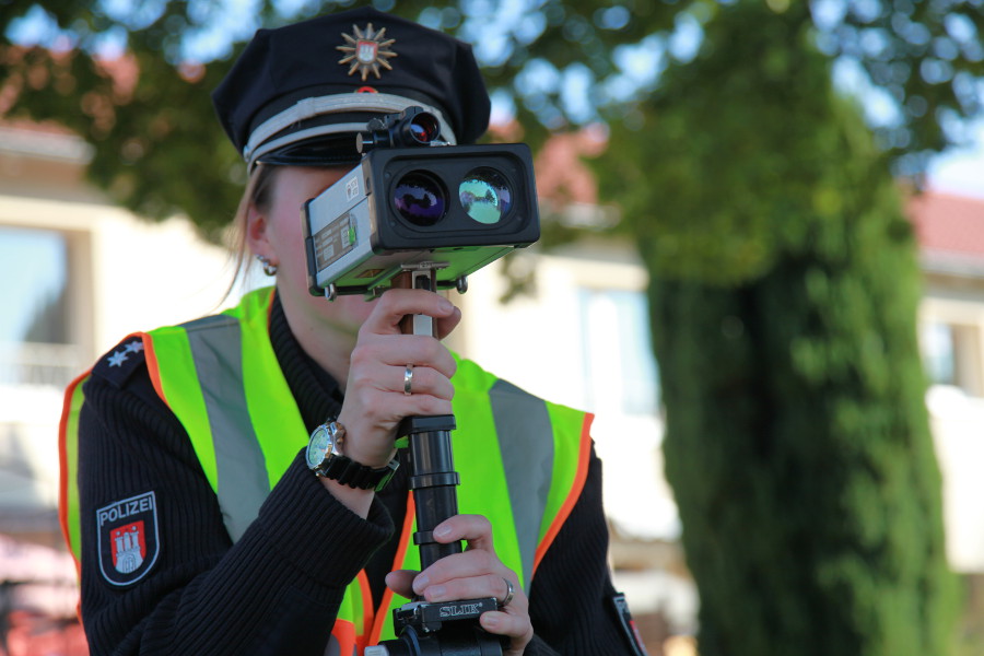 Blitzmarathon-Kontrollstelle. Foto: Polizei Hamburg