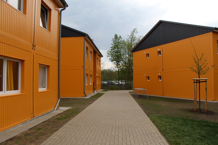 Überwiegend Familien finden in den Containerwohnungen platz. Foto: Annika Demgen