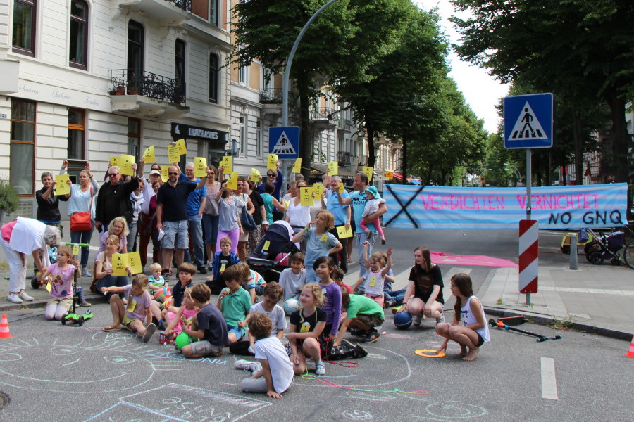 Grindelhof Protest Foto: Lukas Gilbert