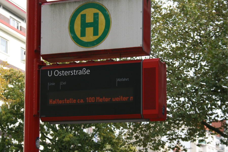 Der Bus der Linie 4 wird über Emilienstraße und Heußweg umgeleitet. Foto: Anja von Bihl