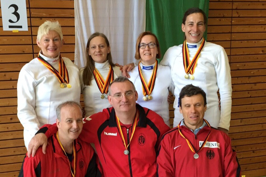 Das Fechtteam des ETV 2015 in Dresden. Foto: ETV