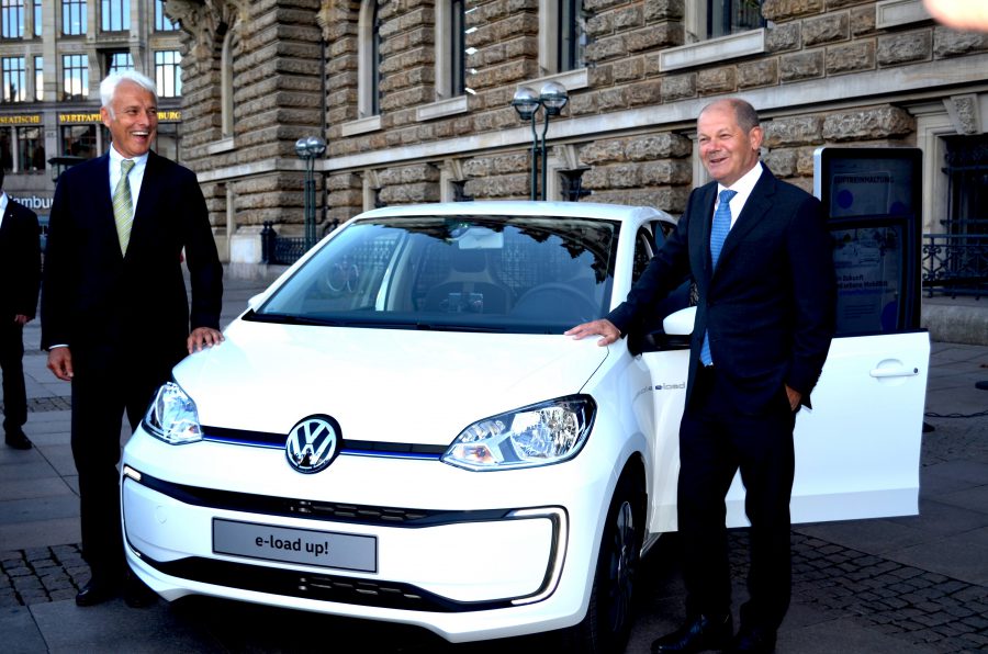 Hamburgs Bürgermeister Scholz und Volkswagen-Chef Müller haben eine gemeinsame Mobilitätspartnerschaft vereinbart.