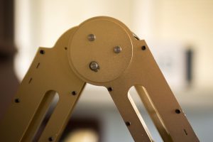 Das "Ellenbogengelenk" des Roborterarms. Foto: Holger Vogel