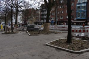 Die riesen Baum-Beete an der Osterstraße treffen aber nicht überall auf Zustimmung. Foto: Ida Wittenberg