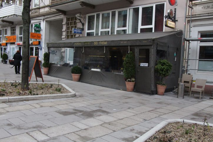 Das Restaurant Xenios merkt den Umbau der Osterstraße bereits jetzt deutlich an abnehmendem Umsatz. Foto: Ida Wittenberg 