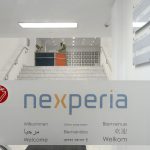 Das nun selbstständige Unternehmen Nexperia heißt Willkommen. Foto: Hagen Stier