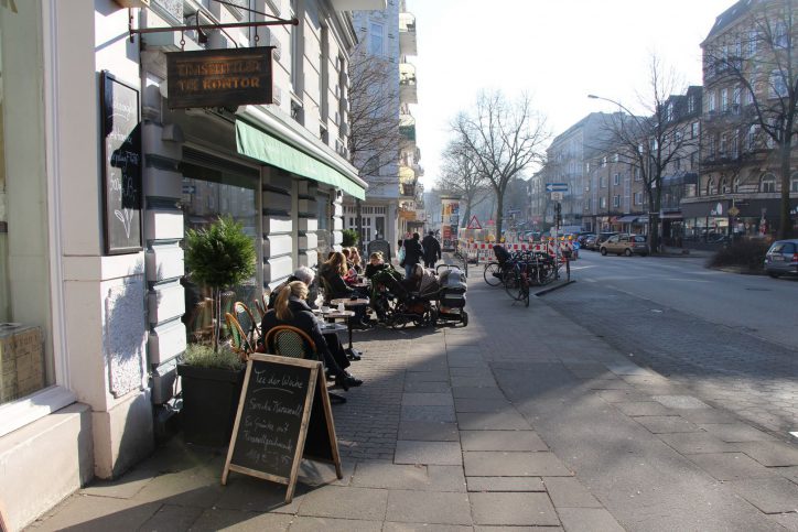 Die Sonne scheint in Eimsbüttel. Foto: Carolin Martz