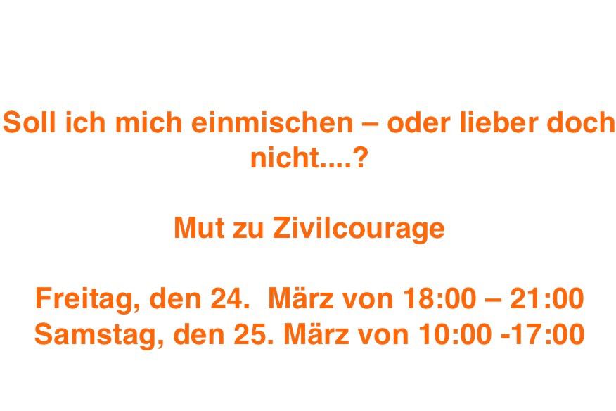 Mut zu Zivilcourage Seminar Foto: Evangelisch Lutherische Kirchengemeinde Eimsbüttel
