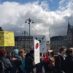 Demonstranten beim March for Science in Hamburg. Foto: Anna Gröhn