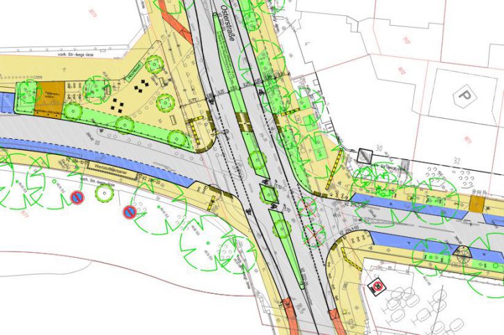 Bismarckstraße Planung Osterstraße Kreuzung