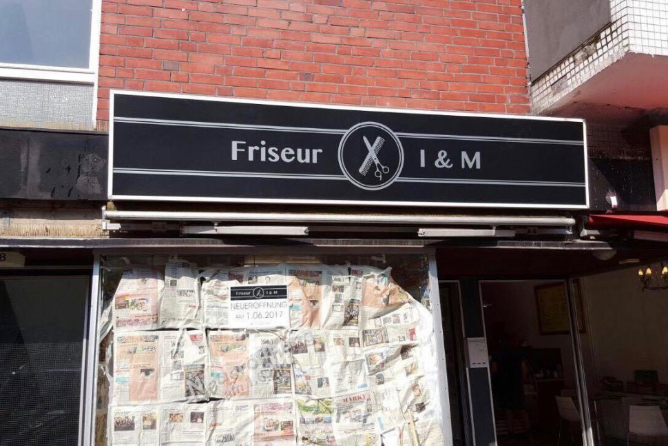 Der Friseur I & M öffnet Anfang Juni im Stellinger Weg. Foto: Ipek Gültekin