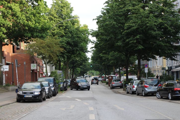 Die Weidenallee im Frühsommer 2017. Foto: Max Gilbert