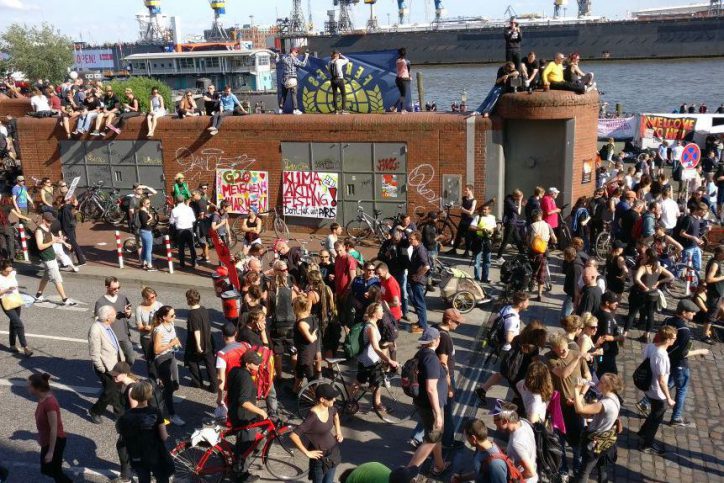 Hafen, Hamburg, Fischmarkt, G20, Demonstration