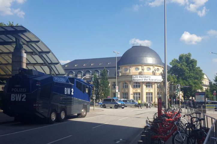 Messehallen, Hamburg, Bucerius Law School, G20, Polizei