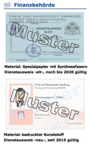 Trickbetrüger, Hamburg, Finanzamt, Mitarbeiter, Beispielausweis, Hamburg, Trickbetrüger, Eimsbüttel