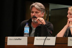 Scheffler (parteilos): "Maschinen sollten besteuert werden." Foto: Niklas Heiden