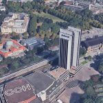 Radisson Blu, Uni-Hauptgebäude und der Dammtorbahnhof. Quelle: Bilder © 2017 Google, Kartendaten © GeoBasis-DE/BKG (©2009), Google