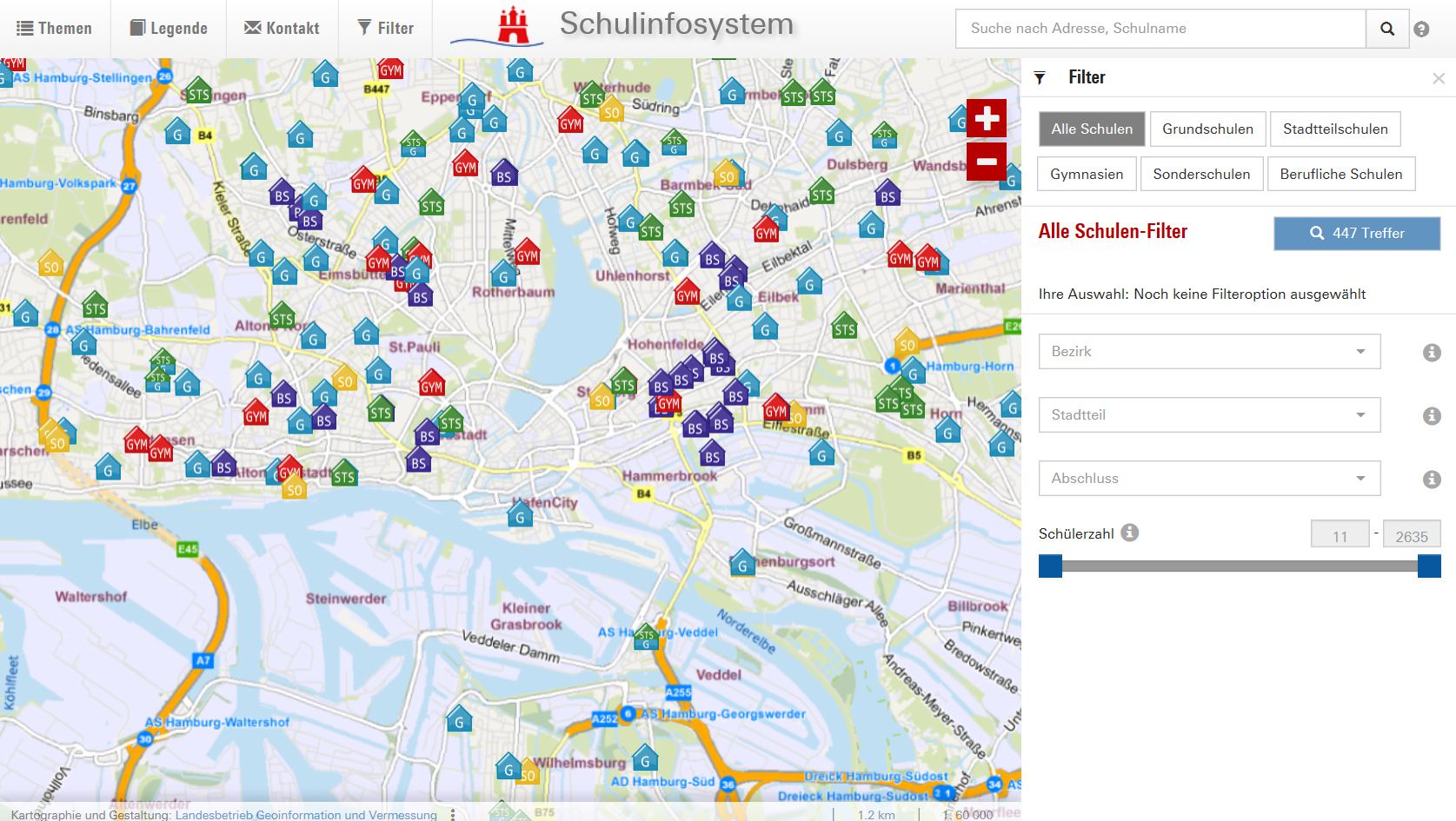 Schulinfosystem Eimsbüttel Hamburg