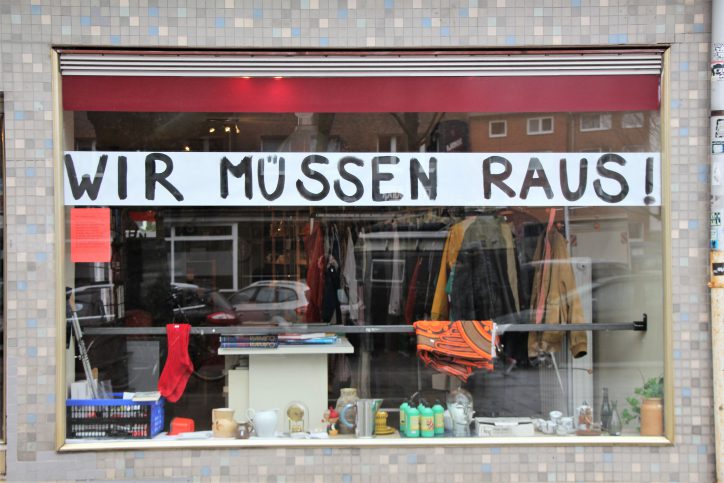 Der Gebrauchtwarenladen Genbrug am Schulterblatt steht kurz vor der Räumung. Foto: Vanessa Leitschuh