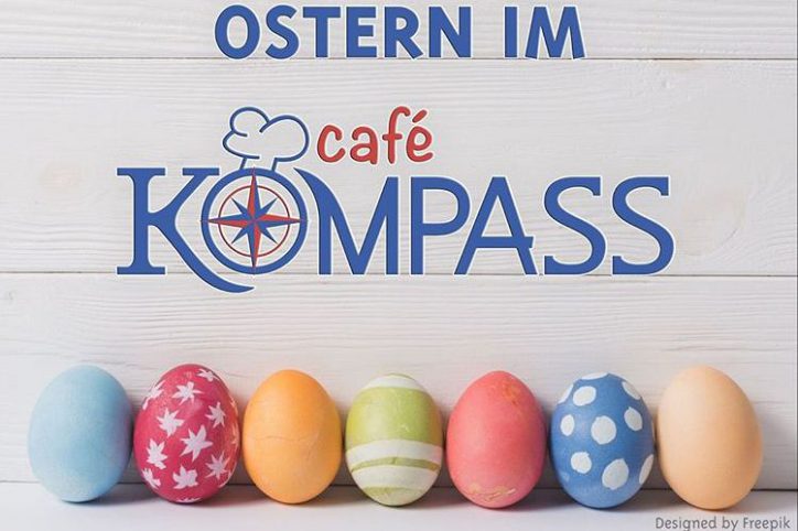 Das Angebot im Café Kompass: Ostereiersuchen und Brunch. Foto: Café Kompass
