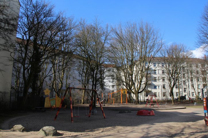 Spielplatz am Hellkamp nahe der Lutterothstraße. Foto: Vanessa Leitschuh