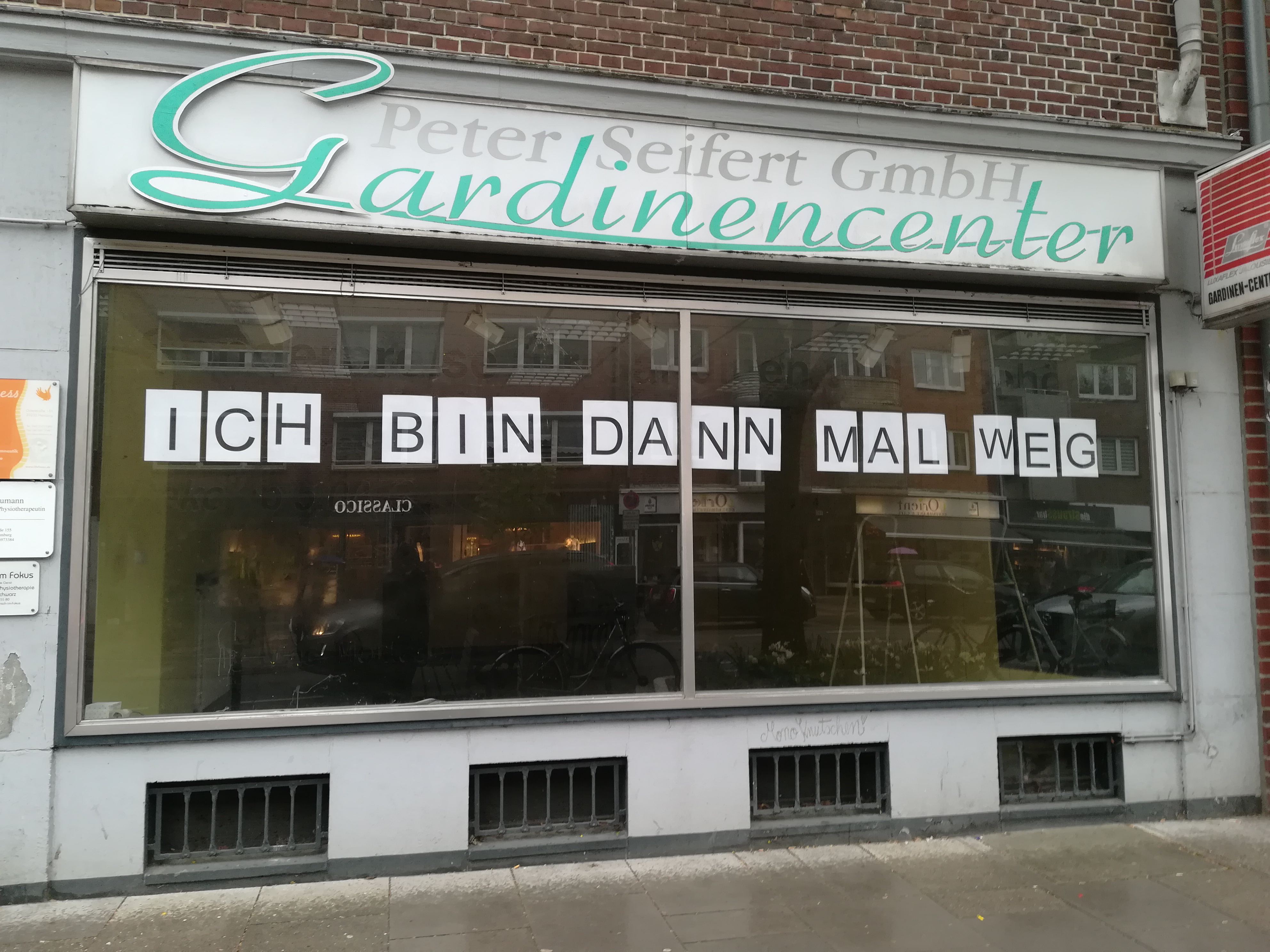Das "Gardinencenter Peter Seifert GmbH" in der Osterstraße schließt nach 35 Jahren. Foto: Margarita Ilieva