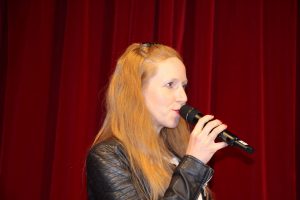 Auch Entertainerin und Sängerin Kat Wulff war auf der Kulturkiste. Foto: Robin Eberhardt