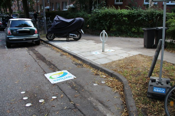 In der Sillemstraße wurde ein neuer "switchh"-Punkt eingerichtet. Foto: Robin Eberhardt