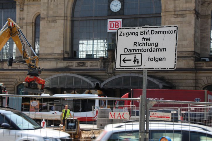 Ein paar Umwegen muss am Dammtor-Bahnhof aus sich nehmen. Foto: Fabian Hennig