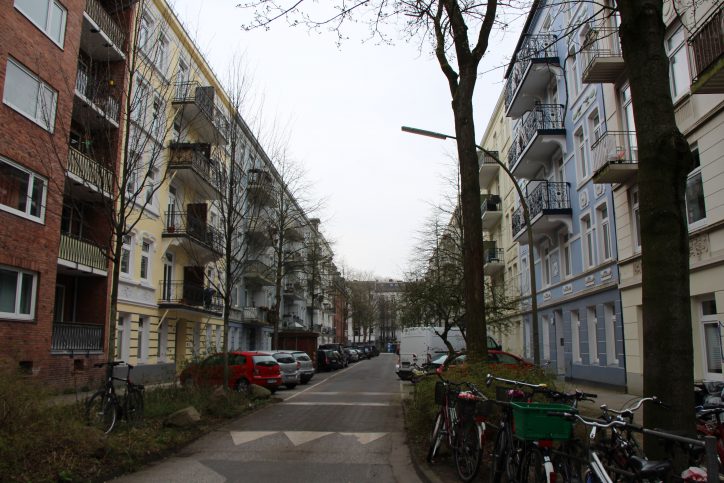Ein Blick in die Matthesonstraße. Foto: Robin Eberhardt