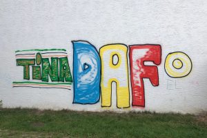 So sah die Hauswand vorher aus.