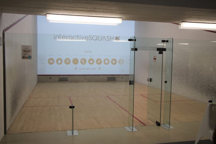Der neue Interactive Squash Court im Sportwerk Foto: Maximilian Neumann