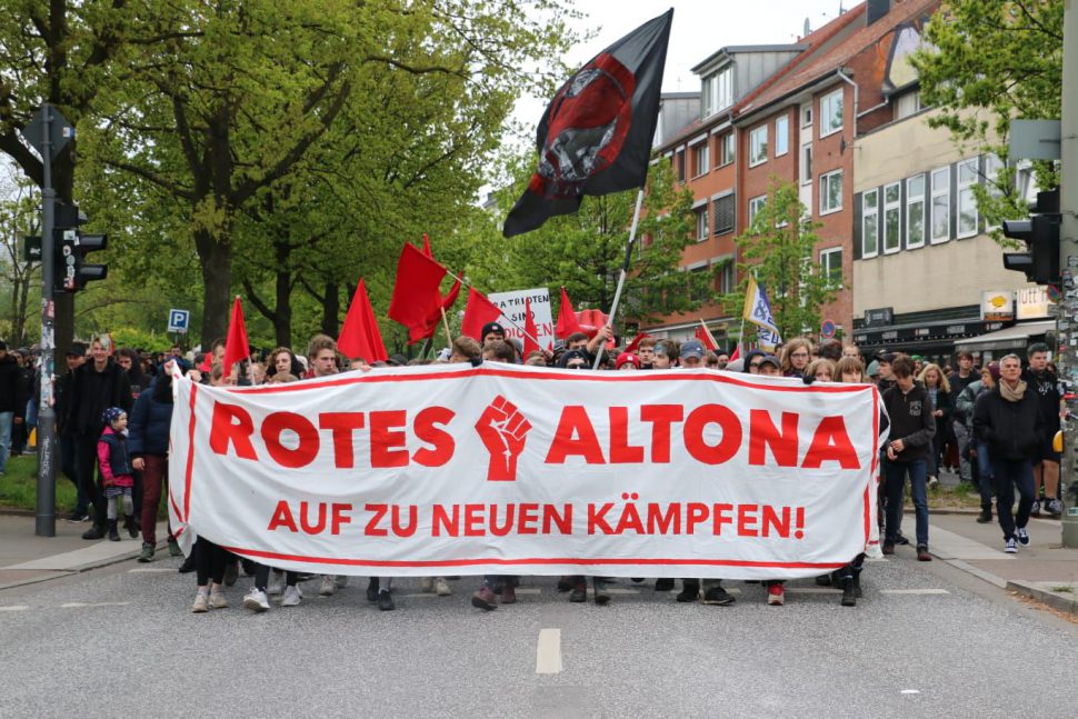 Demonstration der Antifa Altona Ost. Foto: Niklas Heiden
