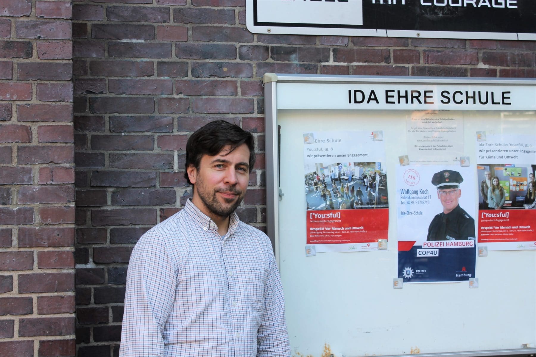 Sebastian von Hase, Musiklehrer und Initiator des Projekts an der Ida Ehre Schule. Foto: Marianne Bruhns