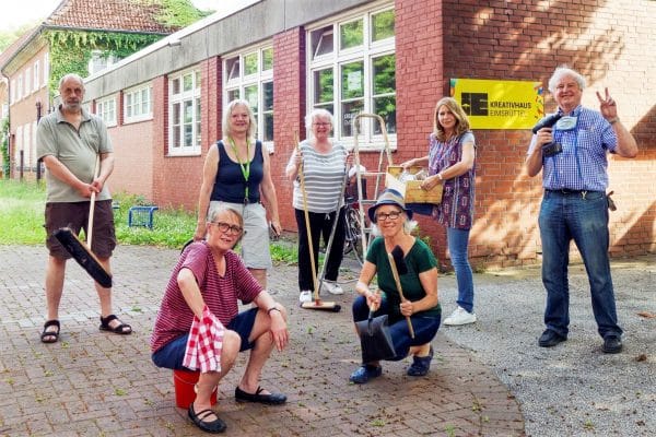 Grosse Putzaktion nach Corona im Kreativhaus Eimsbuettel. Foto: Frederika Hoffmann