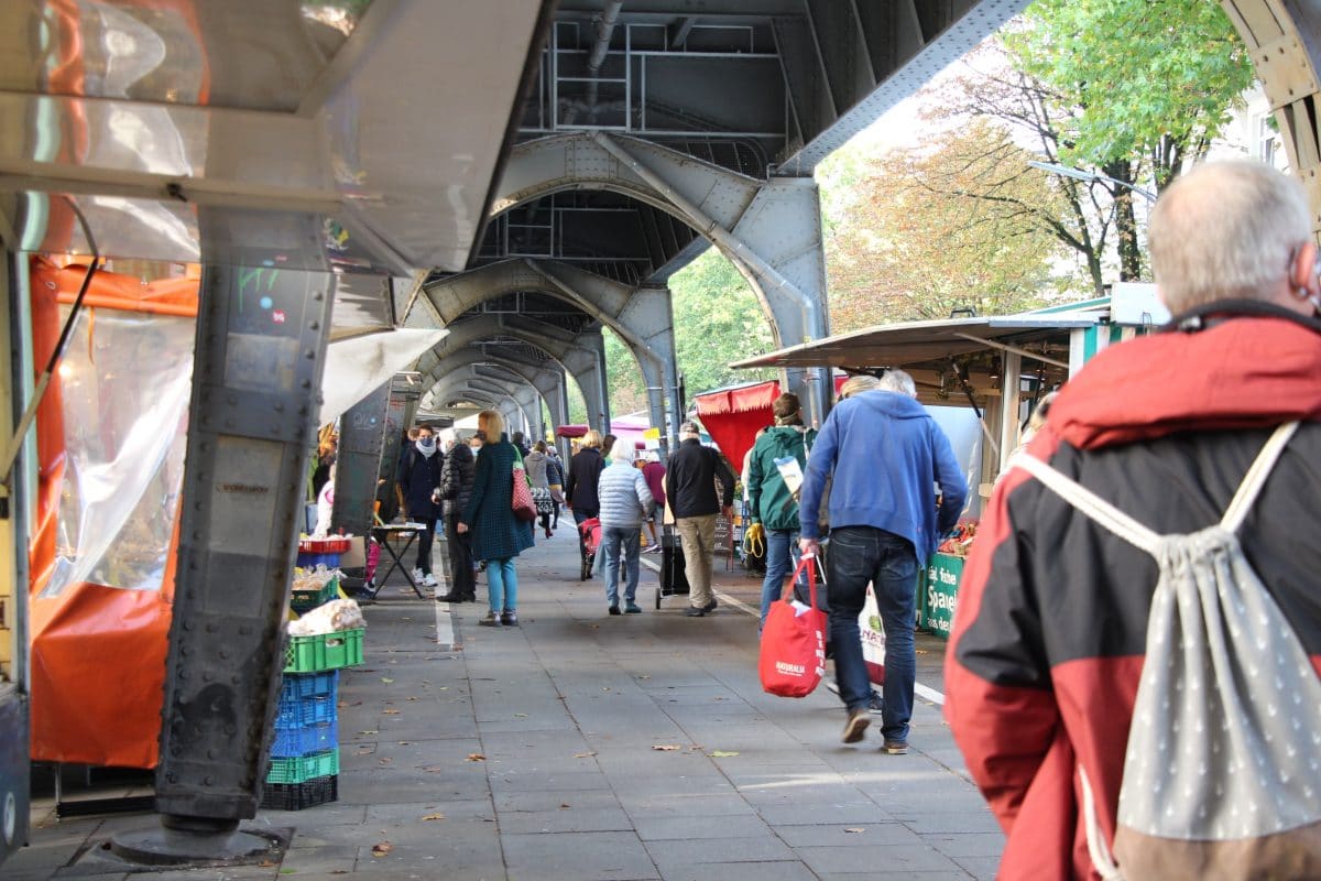 Hamburg Eimsbuettel Isemarkt Corona