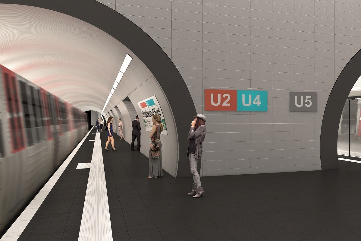 Am Hauptbahnhof sollen alte Bestandsröhre der U2 für die neue Linie genutzt werden.