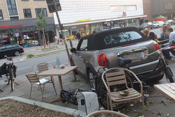 Unfall Osterstraße Restaurant Außengastronomie