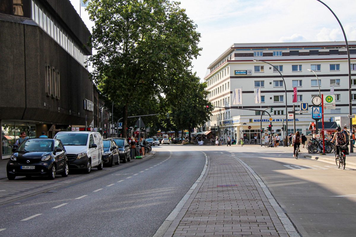 Der Fahrradweg an der Osterstraße war Tatort einer Körperverletzung Foto: Sandra Troglauer