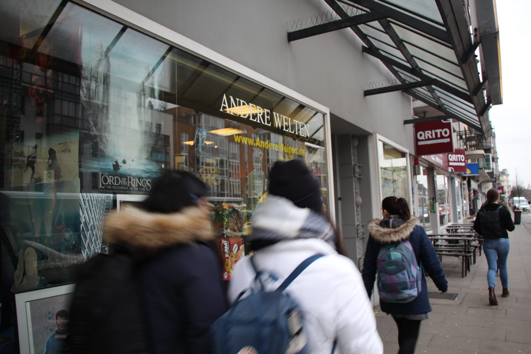 "Andere Welten" in der Grindelallee vor der Schließung.