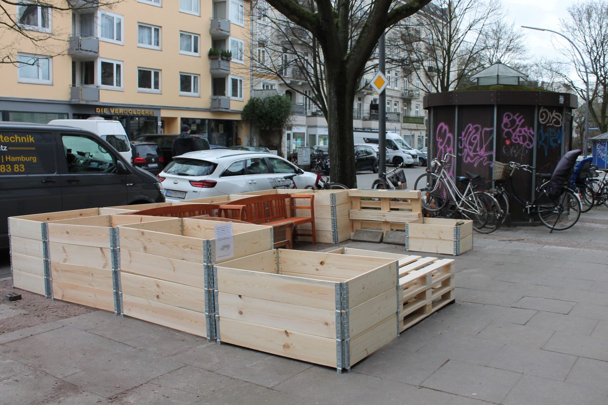 Parklets Parkplätze Eimsbüttel