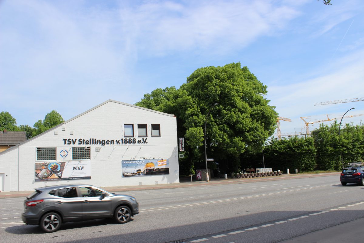 Das Vereinshaus des TSV Stellingen befindet sich direkt neben dem Neubaugebiet.